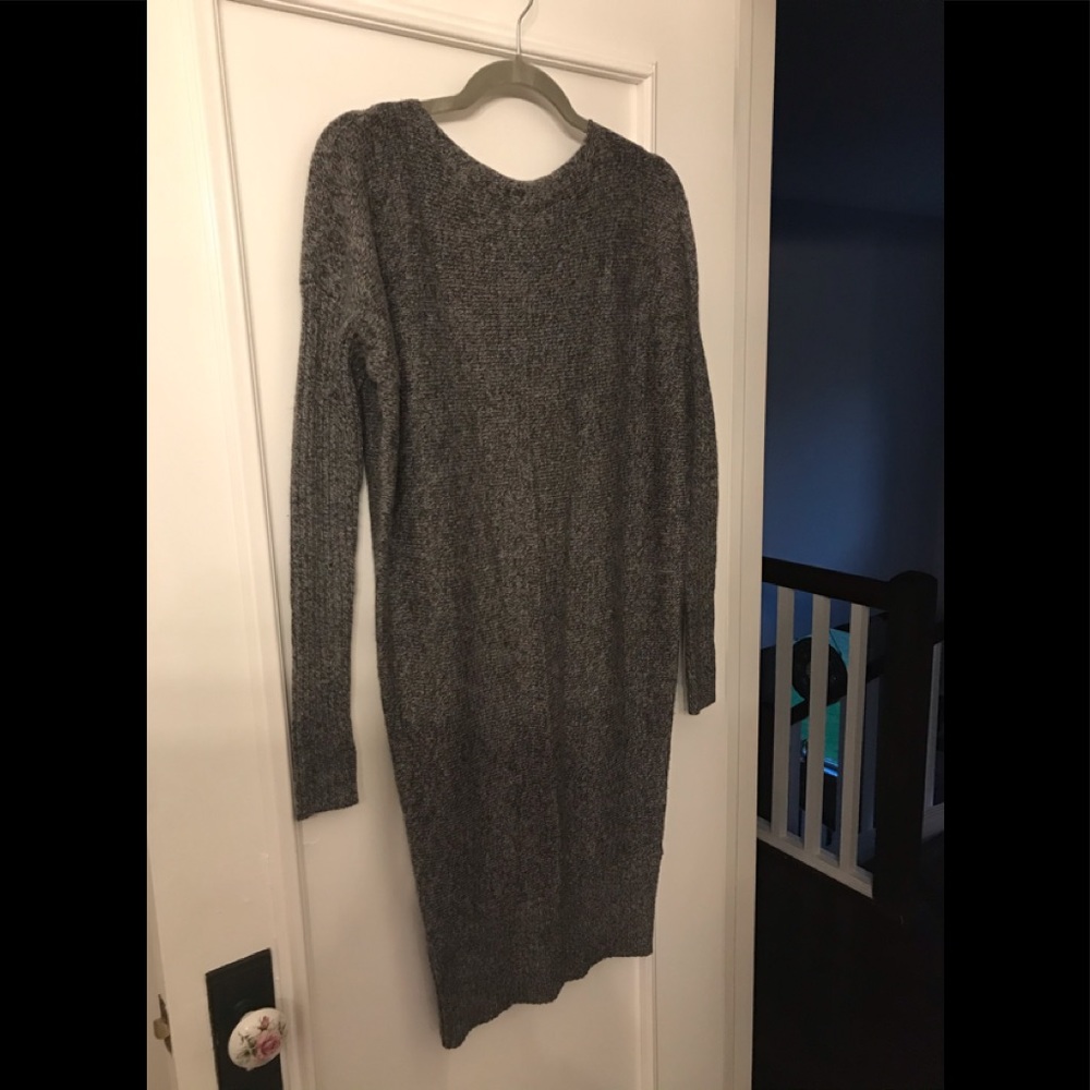 Moda International Charcoal Grey Sweater Dress - Picture 12 of 14